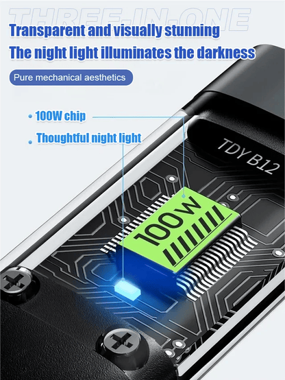 💥Limited Time 50% OFF🔥⚡Transparent Luminous 3-in-1 Super Fast Charging Cable