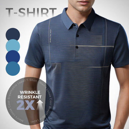 Men's Loose Cool Breathable Lapel T-Shirt