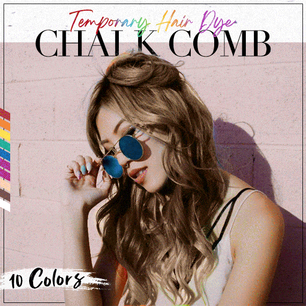 🎁Limited Time Discount🔥Temporary Hair Dye Chalk Comb- Cruelty Free