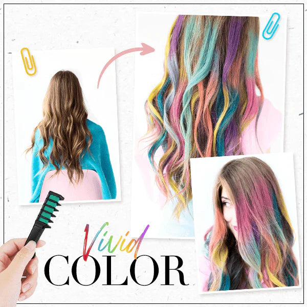 🎁Limited Time Discount🔥Temporary Hair Dye Chalk Comb- Cruelty Free