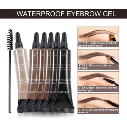 💕 Last Day Buy 1 Get 1 Free ⭐Long-lasting Waterproof Smudge-proof Liquid Eyebrow Gel/Tint(With Free Brush)