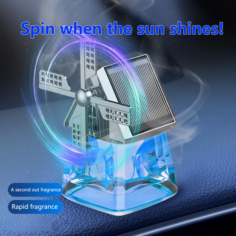 💥2025 New Style - 50% Off💥Solar-powered Windmill Aroma Car Air Freshener