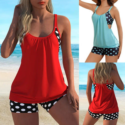 🏖️ Hot Summer - 49% OFF👙Women's Polka Dot Two Piece Swimsuit✨