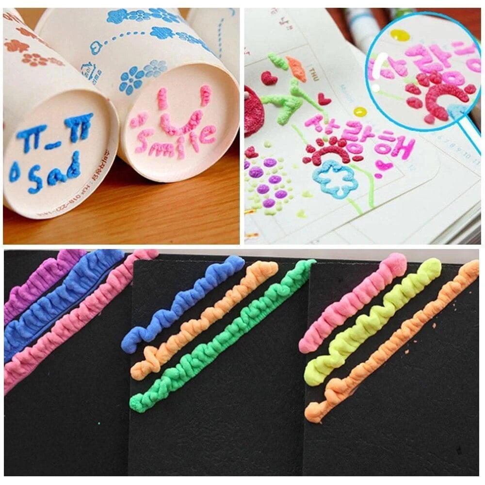 📢📢Buy 1 Get 1 Free !! ⏰Magic Pen – Draw 3D with one stroke!🎄 DIY Bubble Popcorn Drawing Pens