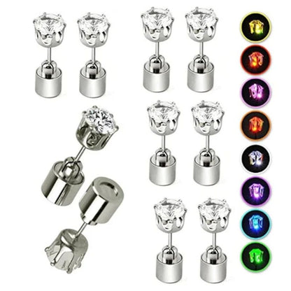Stylish LED Luminous Crown Earrings