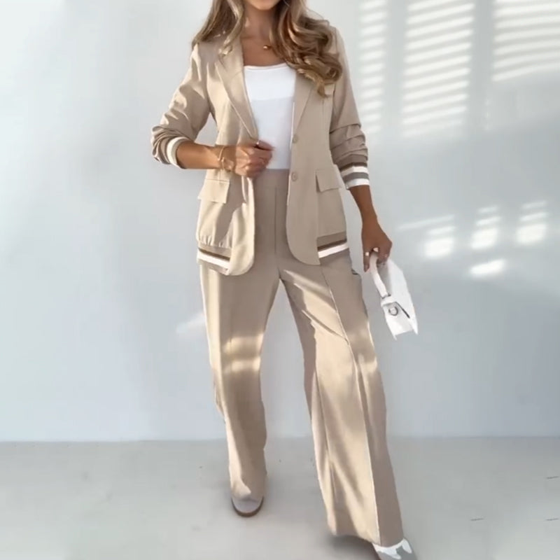 💖Limited Sale 50% OFF💖 Women's Casual Beige 2-Piece Set