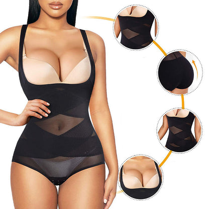 🔥Last Day Special Price £12.99!!💥-💃Women's Lightweight Mesh Yoga Bodysuit Shaper