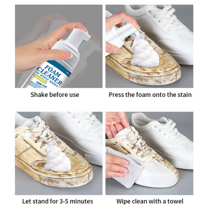 🏆Hot Sale 50% OFF⏳Universal Portable No-Rinse Foam Cleaner for Shoes
