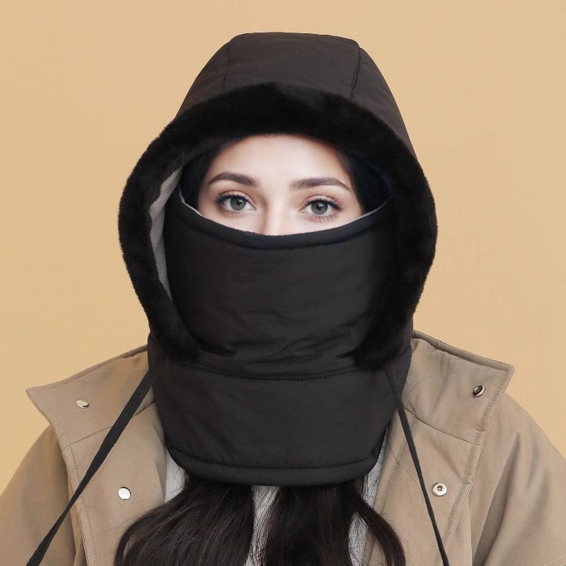🍂Autumn Promotion 50%💕Plush-lined Thickened Thermal Hat with Face Mask for Men and Women