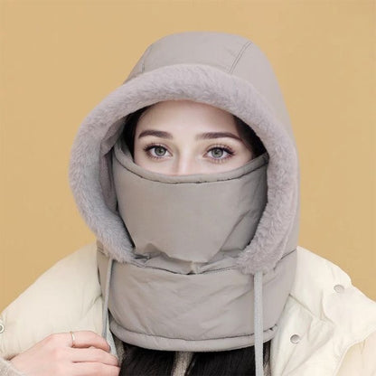 🍂Autumn Promotion 50%💕Plush-lined Thickened Thermal Hat with Face Mask for Men and Women