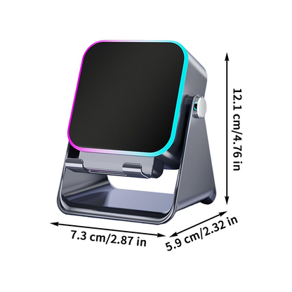 5-in-1 Wireless Induction Bluetooth Speaker with Adjustable Phone Stand