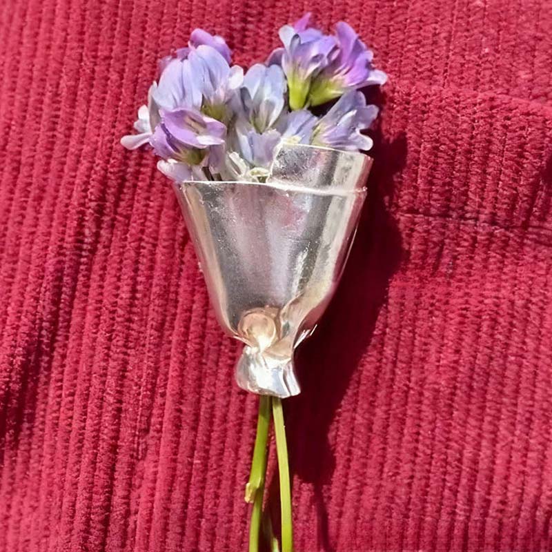 Wearable Flower Brooch Pin