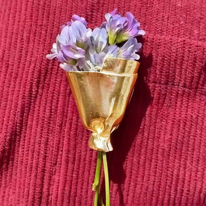 Wearable Flower Brooch Pin