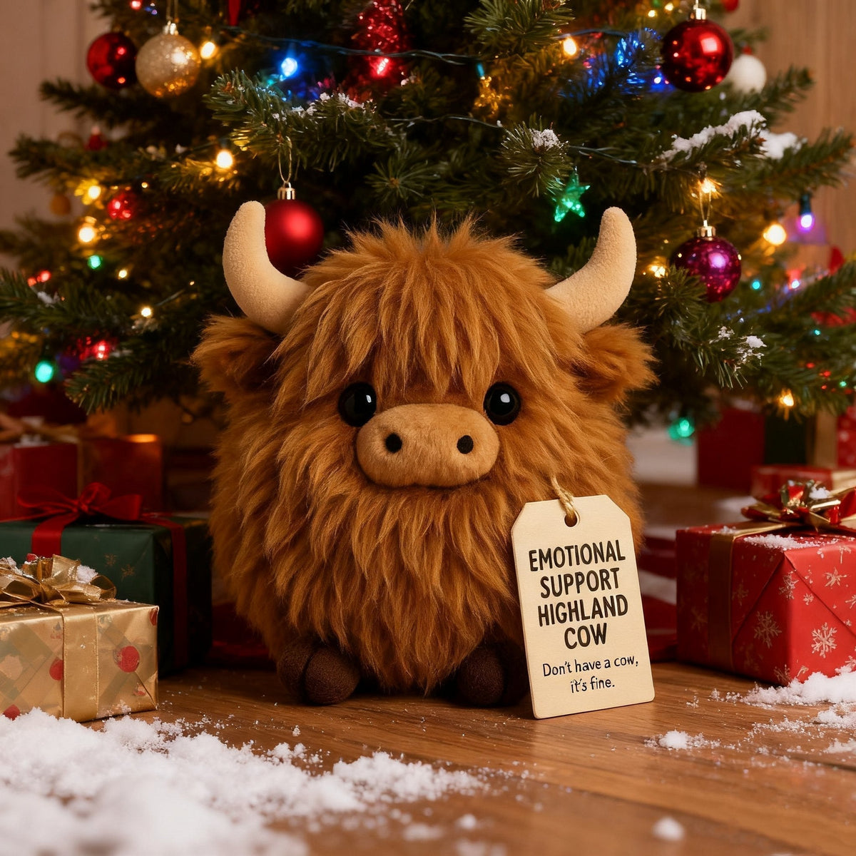 🔥Christmas Sale 50% OFF!!🔥 motional Support Highland Cow Plush🎉