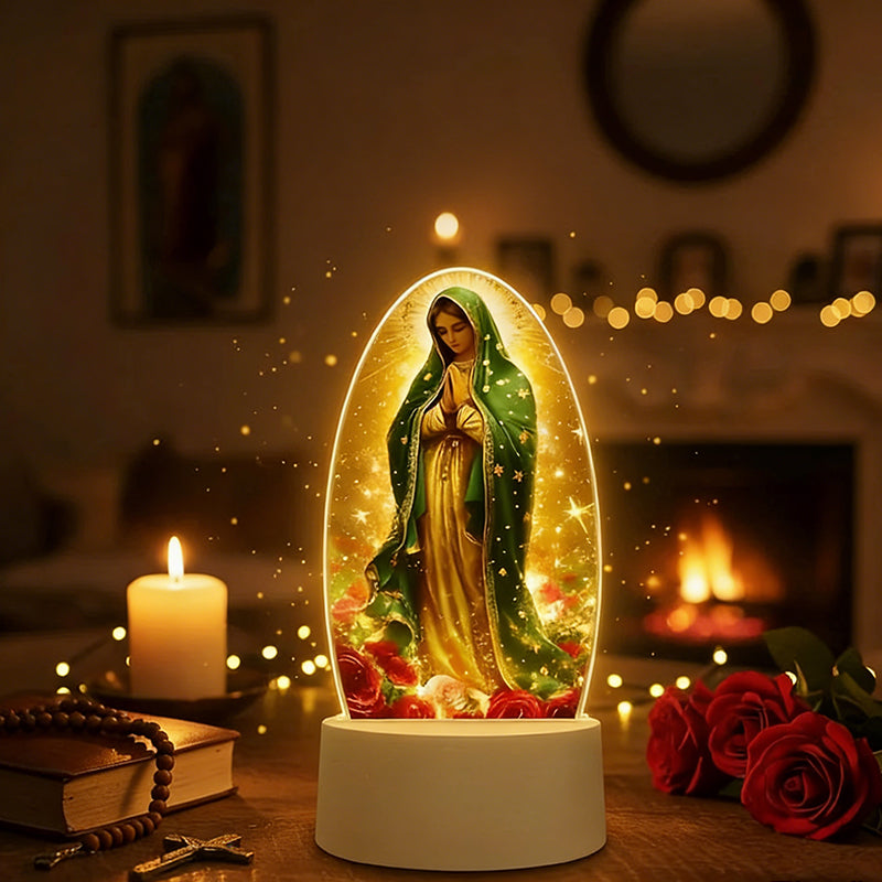 Inspirational Acrylic Faith-Based LED Night Light