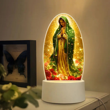 Inspirational Acrylic Faith-Based LED Night Light