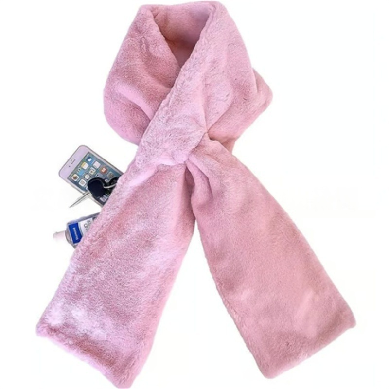 🧣 50% OFF NOW! 🎉 Cozy Scarf with Hidden Pocket – Warm, Soft & Secure Zipper