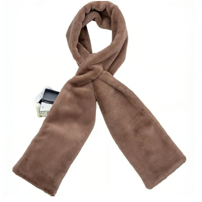 🧣 50% OFF NOW! 🎉 Cozy Scarf with Hidden Pocket – Warm, Soft & Secure Zipper