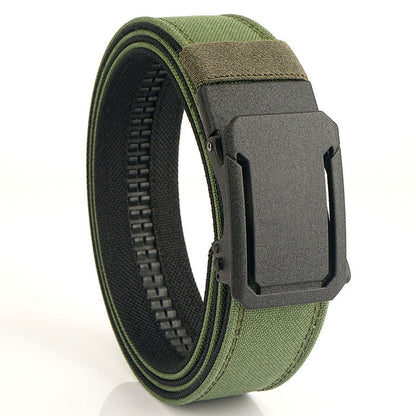 Buy 2 Free Shipping-Upgraded version thickened double-layer nylon tactical belt with automatic buckle