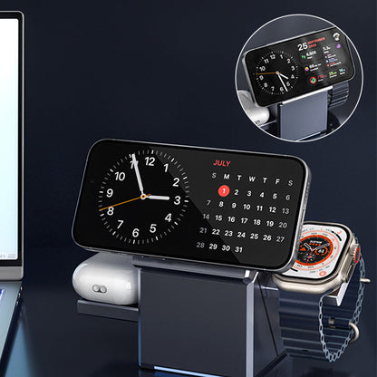 📢📢60 %  OFF !! ⏰3-in-1 Foldable Magnetic Wireless Charging Station