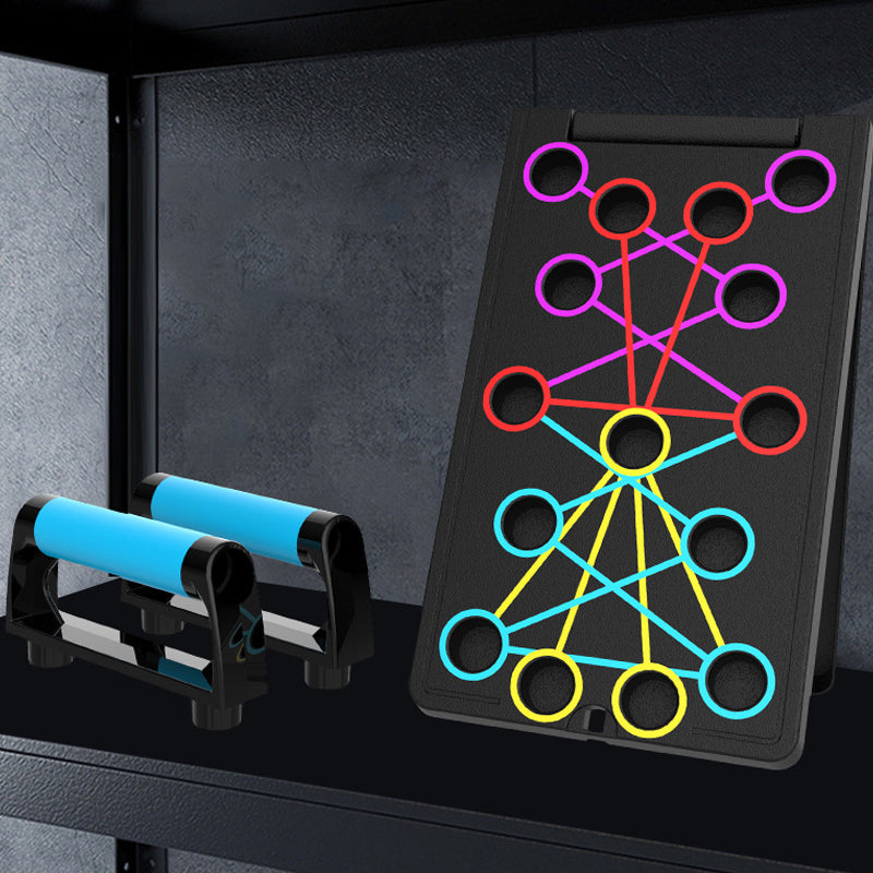 ✨ Foldable Push-Up Board — Color-Coded Design for Targeted Upper-Body Workouts! ✨